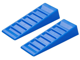 Oprijblok 75mm blauw - set van 2 stuks