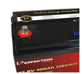 Perfektium PL-LCD LiFePo4 12.8V 100Ah BMS 3 jaar garantie