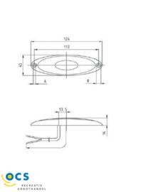 Jokon	Breedtelamp ovaal met transparant frame