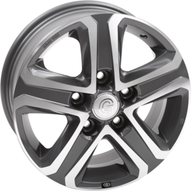 GOLDSCHMITT Aluminium velg GSM 6, Fiat Ducato 250, 35-40 Heavy, vanaf 2006 antraciet