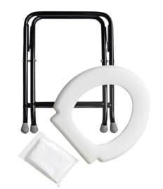 opvouwbaar toilet wit
