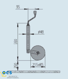 Softband vlak kunststof 48mm, 215x65, 150kg