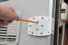 HEOSafe® Door Frame Lock: extra slot voor de montage aan het deurkozijn van deuren, luiken en achterdeuren