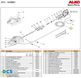AL-KO ATC Onderdelen AL-KO Ledpaneel en kabel voor AL-KO ATC 1239040