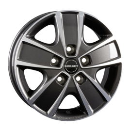 BORBET Lichtmetalen velg 6.0 x 16 inch, Fiat Ducato Maxi, antraciet