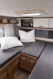 Walra Jersey hoeslaken 3-delig achter bedden  antraciet of licht grijs  caravans en campers