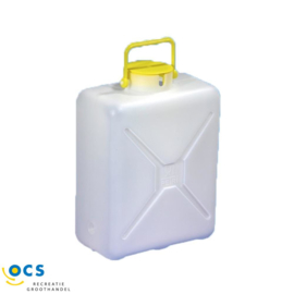 Jerrycan 14 of 16 liter smal voor dompelpomp, lxbxh 28x17x40,0cm.