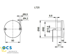 Jokon	Mistachterlicht LED rond