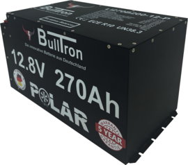 270Ah BullTron Polar LiFePO4 12,8V accu met Smart BMS, Bluetooth app en verwarming