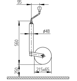 AL-KO Neuswiel plus stevige rubberen / plastic velg