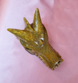 Draak Oceaan Jaspis Edelsteen - Drakenschedel - no.3 - 10cm