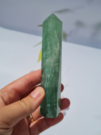 Fluoriet - Punt - Groen - No.3 - 12 cm