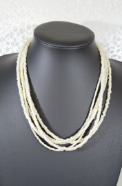 Ketting Lagenketting Parelmoer kralen