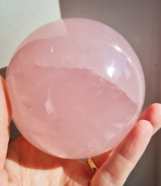 Rozenkwarts - Edelsteen bol - no.1 - 8,5 cm