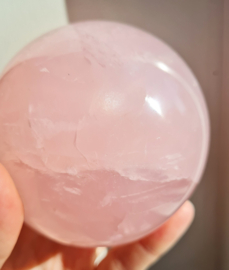 Rozenkwarts - Edelsteen bol - no.1 - 8,5 cm