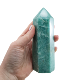 Amazoniet Edelsteen Punt - Blauw - 14 cm