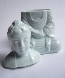 Oil burner - Buddha - Light Blue