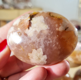 Bloemagaat Edelsteen Handsteen - no.1 - 6 cm