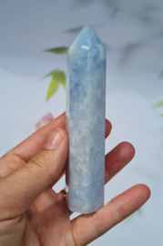 Blauwe Calciet Punt no.4 - 11 cm