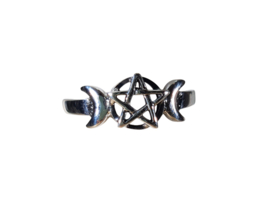 Ring Maanfase Zilver