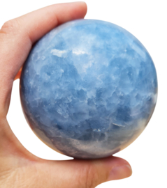 Blauwe Calciet Edelsteen Bol - 8cm