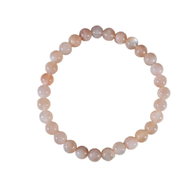 Edelsteen Armband Roze Maansteen - 6 mm