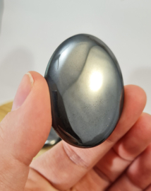 Hematiet Duimsteen - Worry Stone - Ovaal