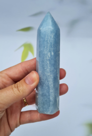 Blauwe Calciet Punt no.1 - 11 cm