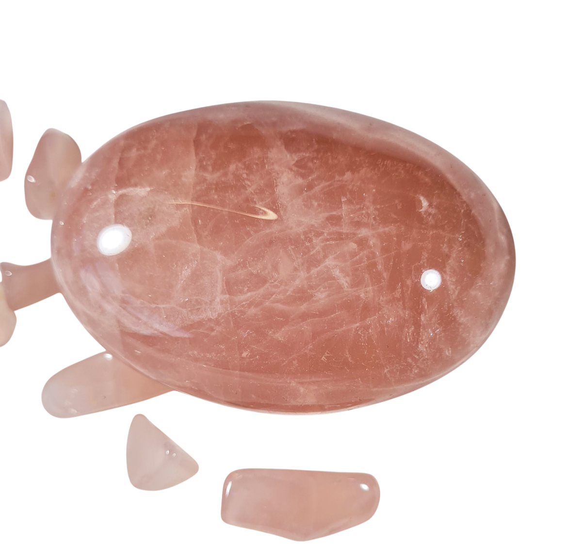 Rozenkwarts A+ 8,5 cm Jumbosteen Zuid - Afrika no.2