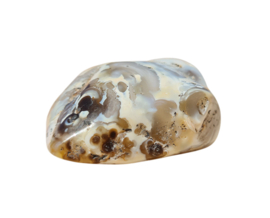 Water Agaat - Brazilië - 4 cm - Wit Beige Edelsteen