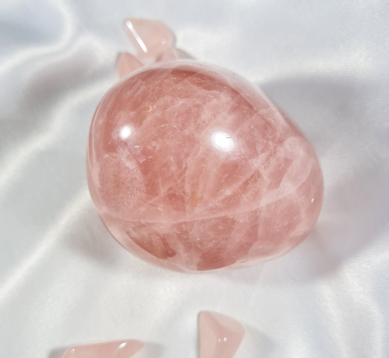 Rozenkwarts 6,5 cm A+ Jumbosteen Zuid - Afrika no.7