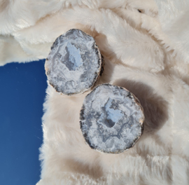 Chalcedoon Edelsteen Geode - Mexico - 4,7cm