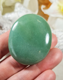 Aventurijn Groen Platte Steen no.1 - 4,5 cm Edelsteen