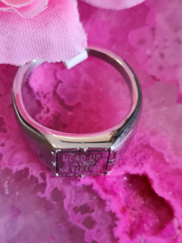 Ring Head up Roestvrijstaal - Maat 18