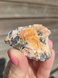 Bariet met Cerussiet Edelsteen Cluster - 5cm - Marokko