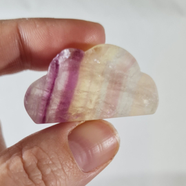 Regenboog Fluoriet Edelsteen Wolk no.5 - 3,5 cm