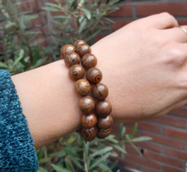 Armband - Mala - Sandelhout - 1,2 mm