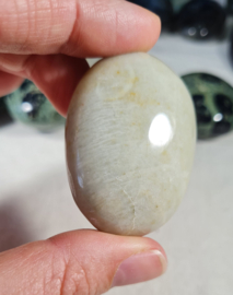 Groene Maansteen Edelsteen Palmsteen - no.05 - 4,5 cm