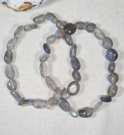 Edelsteen Armband Labradoriet Trommelsteen 6-8 mm