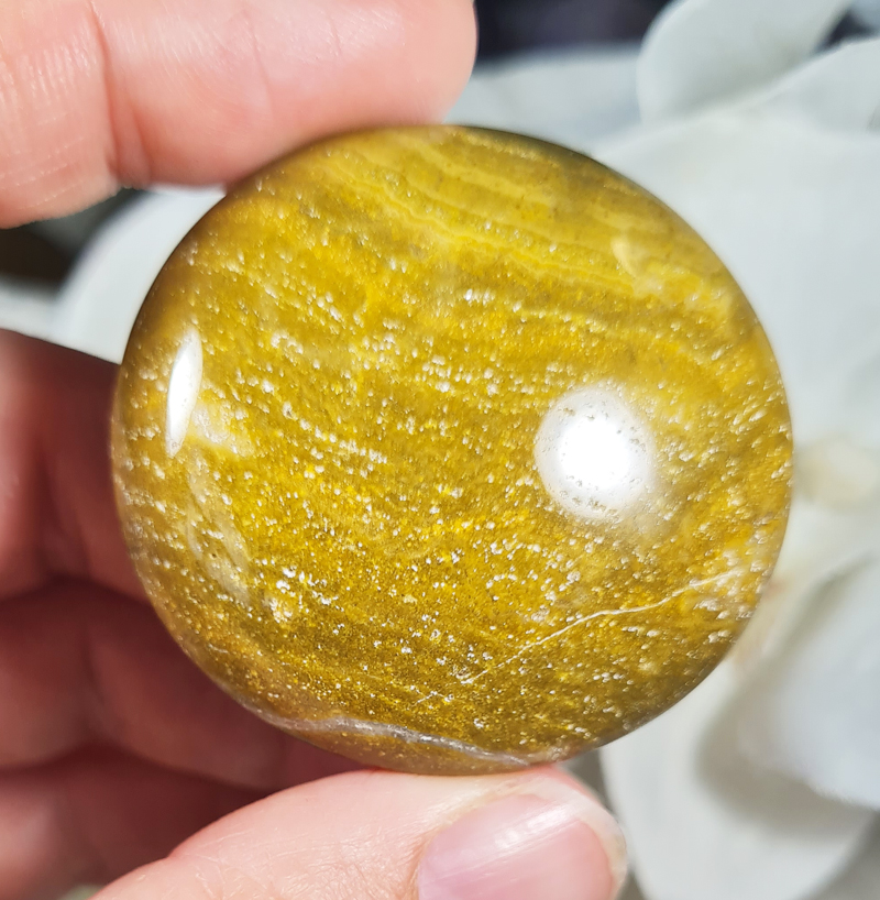 Oceaan Jaspis Groen Handsteen no.15 Edelsteen