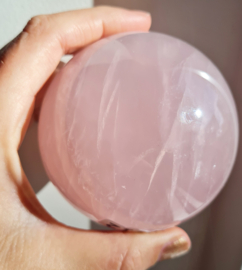 Rozenkwarts - Edelsteen bol - no.3 - 8 cm