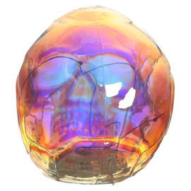 Schedel - Schitter Regenboog LED Schedel - Skull & Bones - 13,5 cm