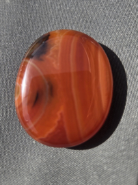 Carneool Platte Steen Edelsteen