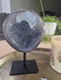 Agaat Edelsteen Geode op standaard Eindstuk