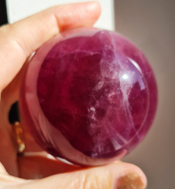 Fluoriet Regenboog Edelsteen Bol no.9