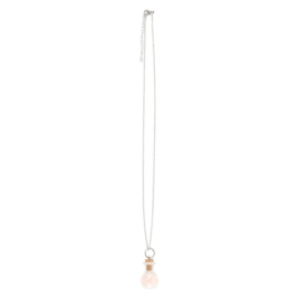 Ketting Liefdesflesje Rozenkwarts