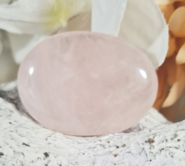 Rozenkwarts Platte Steen no.4 - 4,5 cm Edelsteen
