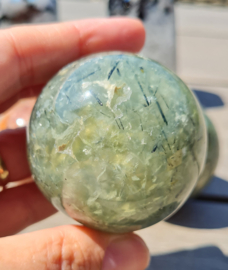 Prehnite Gemstone Sphere - Green - 5,4 cm