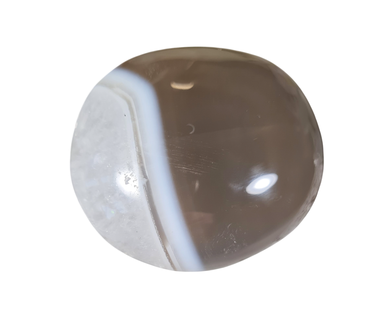 Agaat Handsteen no.7 Edelsteen 4 cm