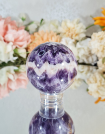 Chevron Amethist Edelsteen Bol no.2 - 6 cm